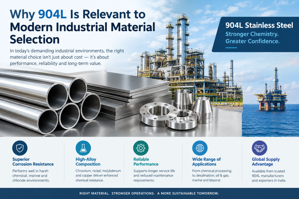 Why 904L Is Relevant to Modern Industrial Material Selection