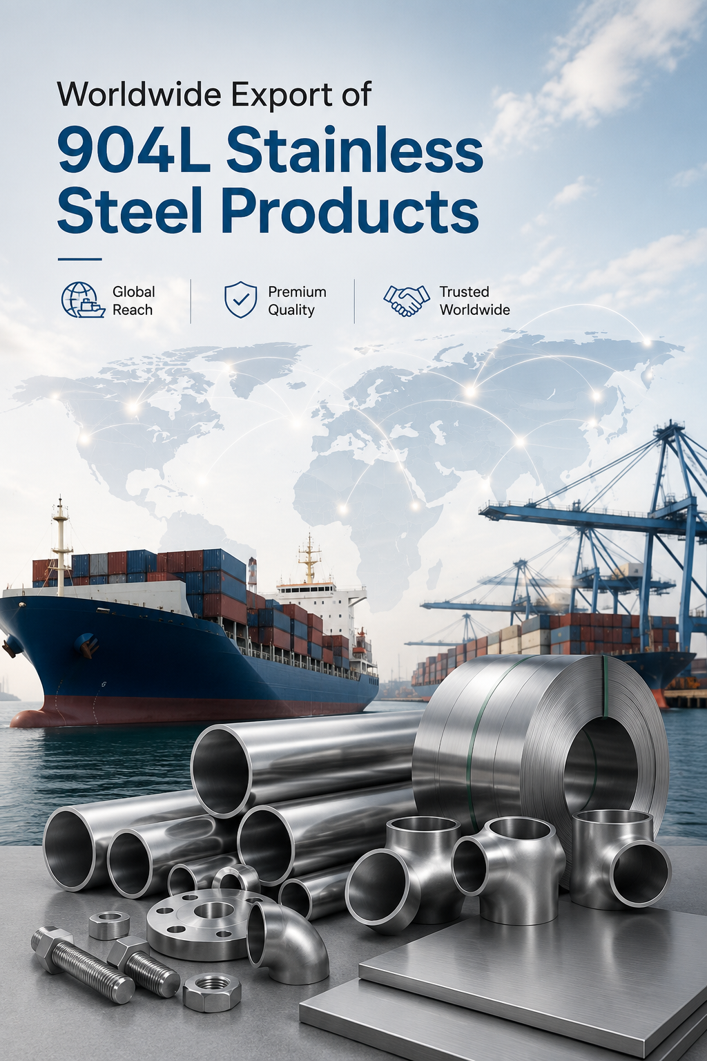 worldwide export of 904l stainless steel products